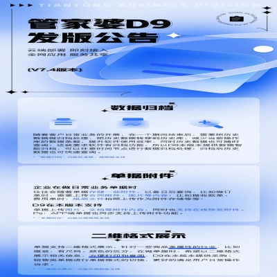 麗水管家婆軟件管家婆軟件管家婆D9 V7.4發(fā)版公告